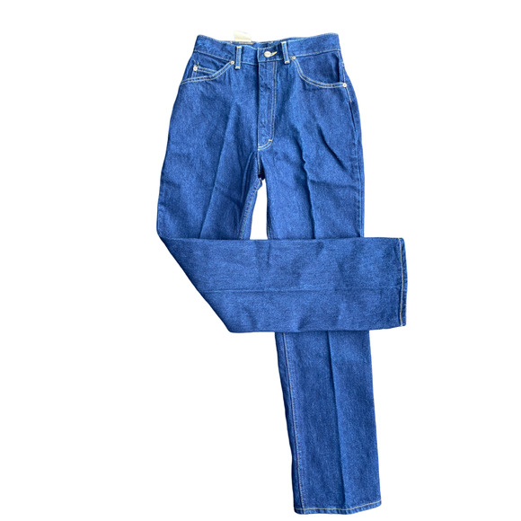 L.L. Bean Jeans Vintage Deadstock 7s Ll Bean High Rise Dark Blue
